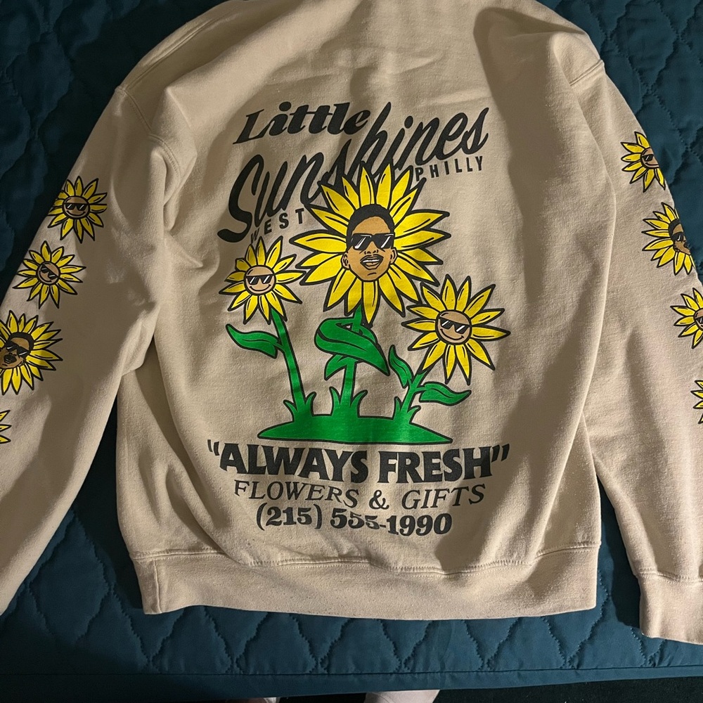 Cream Graphic Sweater